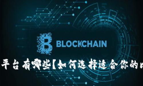 比特币钱包平台有哪些？如何选择适合你的比特币钱包？