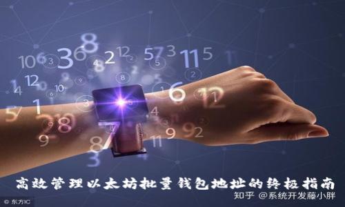 高效管理以太坊批量钱包地址的终极指南